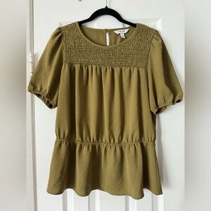 EUC Nine West peplum shirt